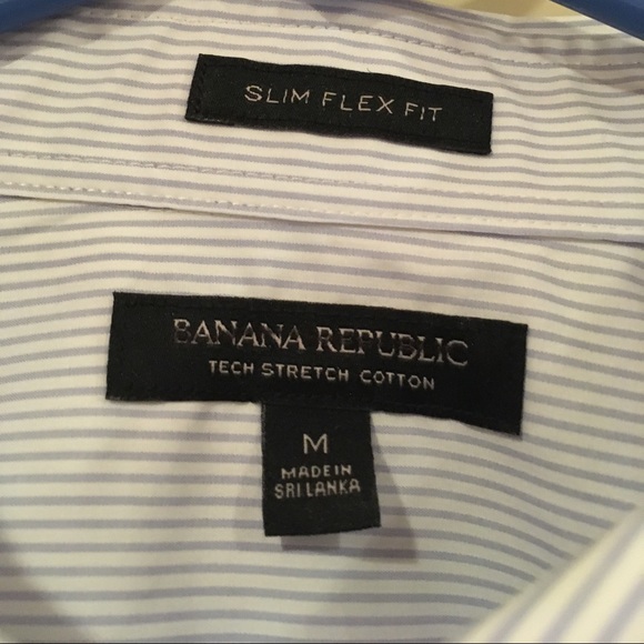 NWOT Banana Republic Slim Fit, Long Sleeve Shirt - Picture 2 of 6